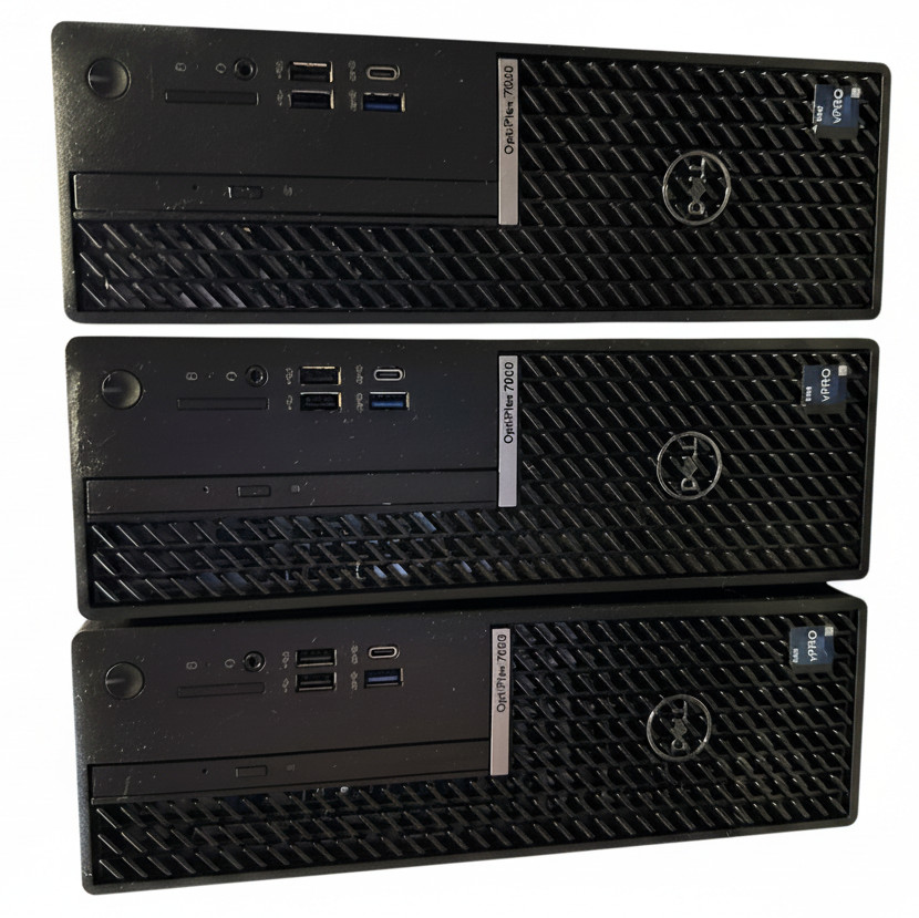 Lot of 3 Dell OptiPlex 7000 SFF Desktop  i7-12700 16GB RAM 256GB SSD Win 11 Pro