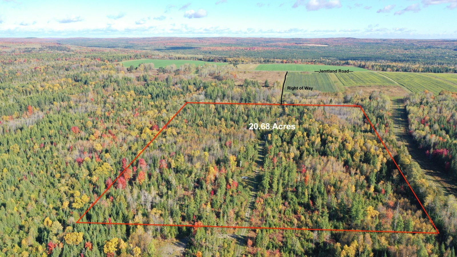 **OWN 20 ACRES+/- OF LAND IN NORTHERN MAINE NEXT TO THE CANADIAN BORDER**