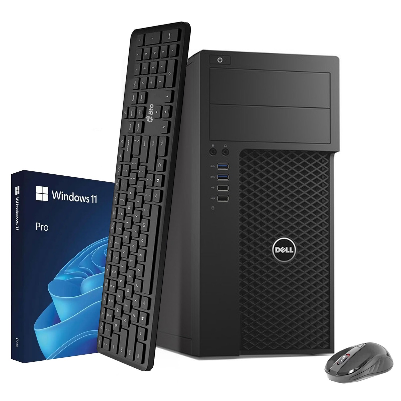 Dell 3620 Desktop Tower PC i5-6th 16GB RAM 256GB SSD WirelessKB&M WiFi Window 11