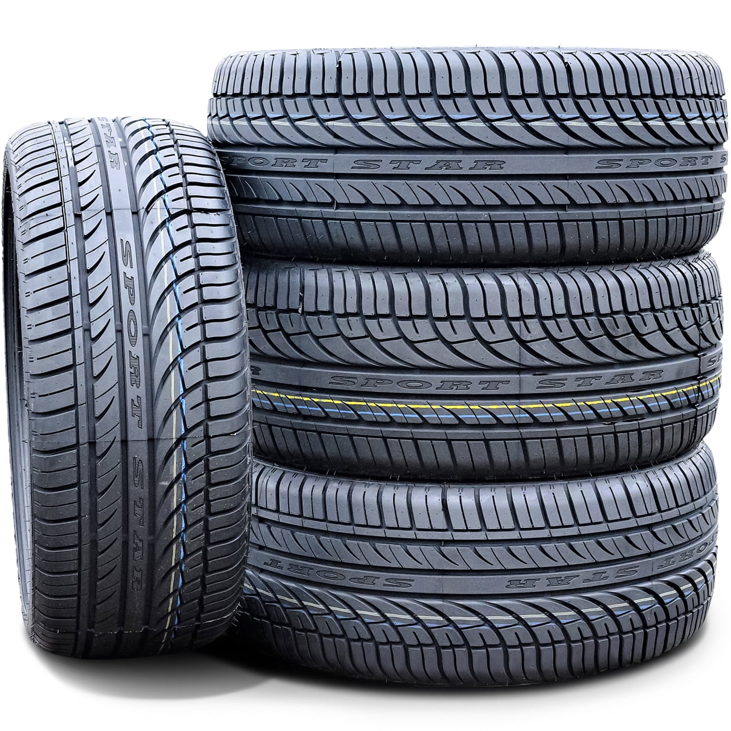 Fullway HP108 245/45ZR18 100W Extra Load High Performance All-Season Sport Utility Vehicle Set of 4 Tires