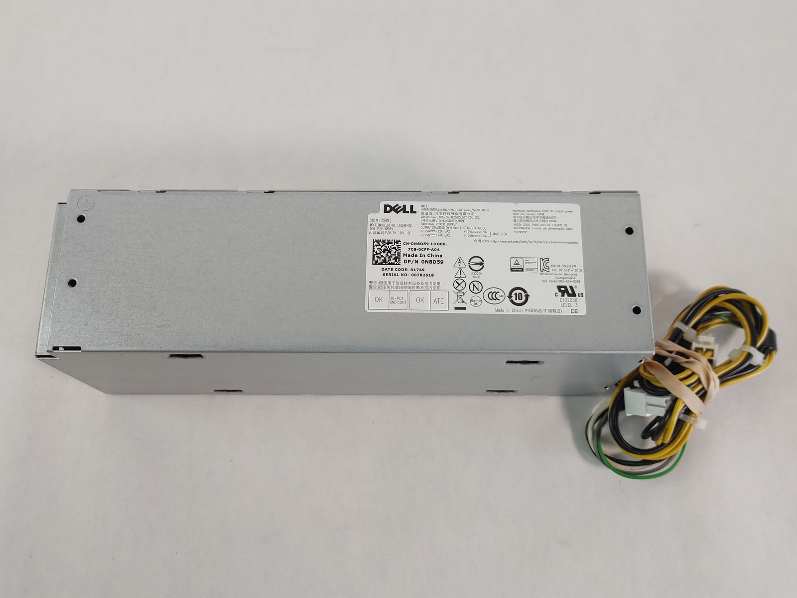 Dell OptiPlex 3050 SFF 6 Pin 180W Desktop Power Supply N8D59