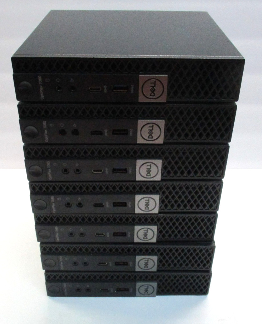 Lot/ 7 Dell OptiPlex 7060 Micro i5-8500 8GB NVMe 256GB NVMe W11 Pro + AC