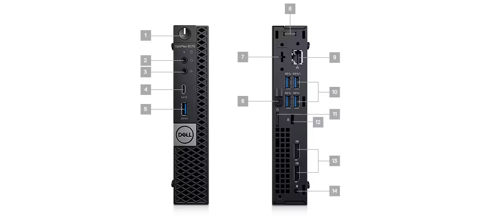Dell Optiplex 5070 Micro i5-9500T 2.2GHZ 32GB 256GB SSD Windows 11 Pro