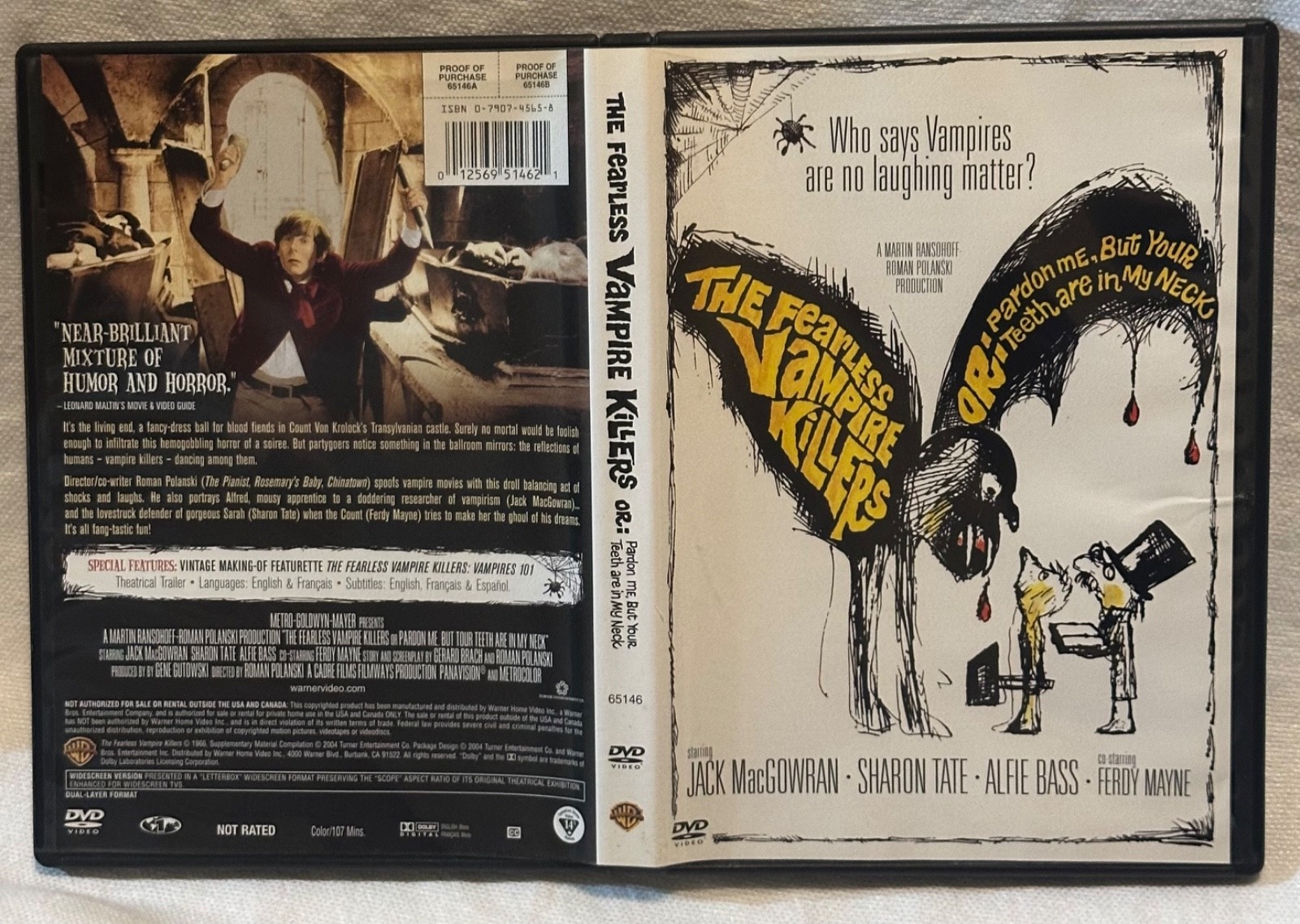 The Fearless Vampire Killers  Or: Pardon Me, But Your Teeth are in My Neck DVD