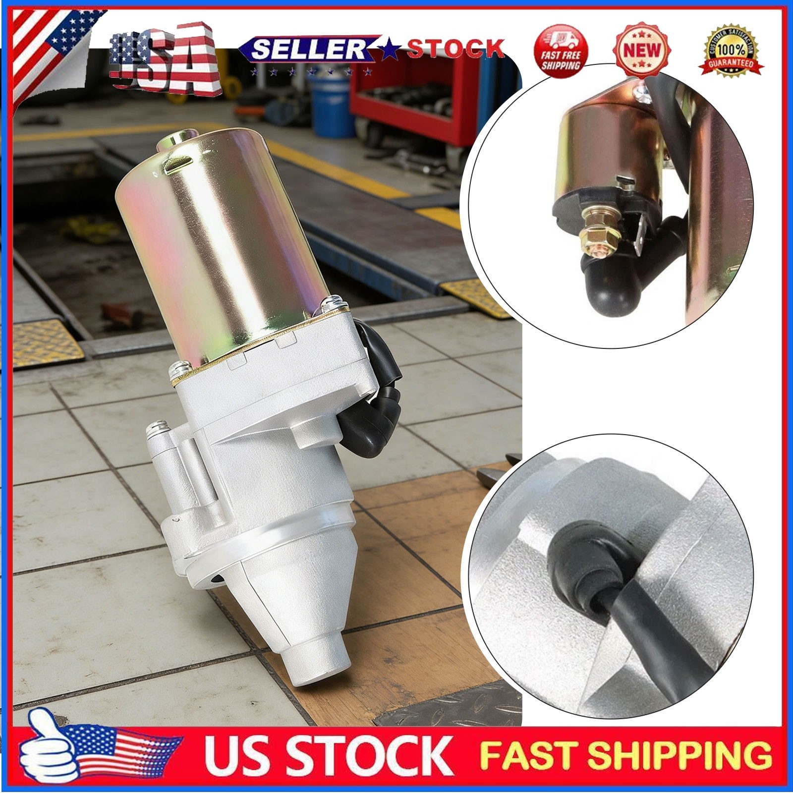 Chinese Mini Excavator Starter Fits 13.5HP Briggs & Stratton 420CC RATO Engine