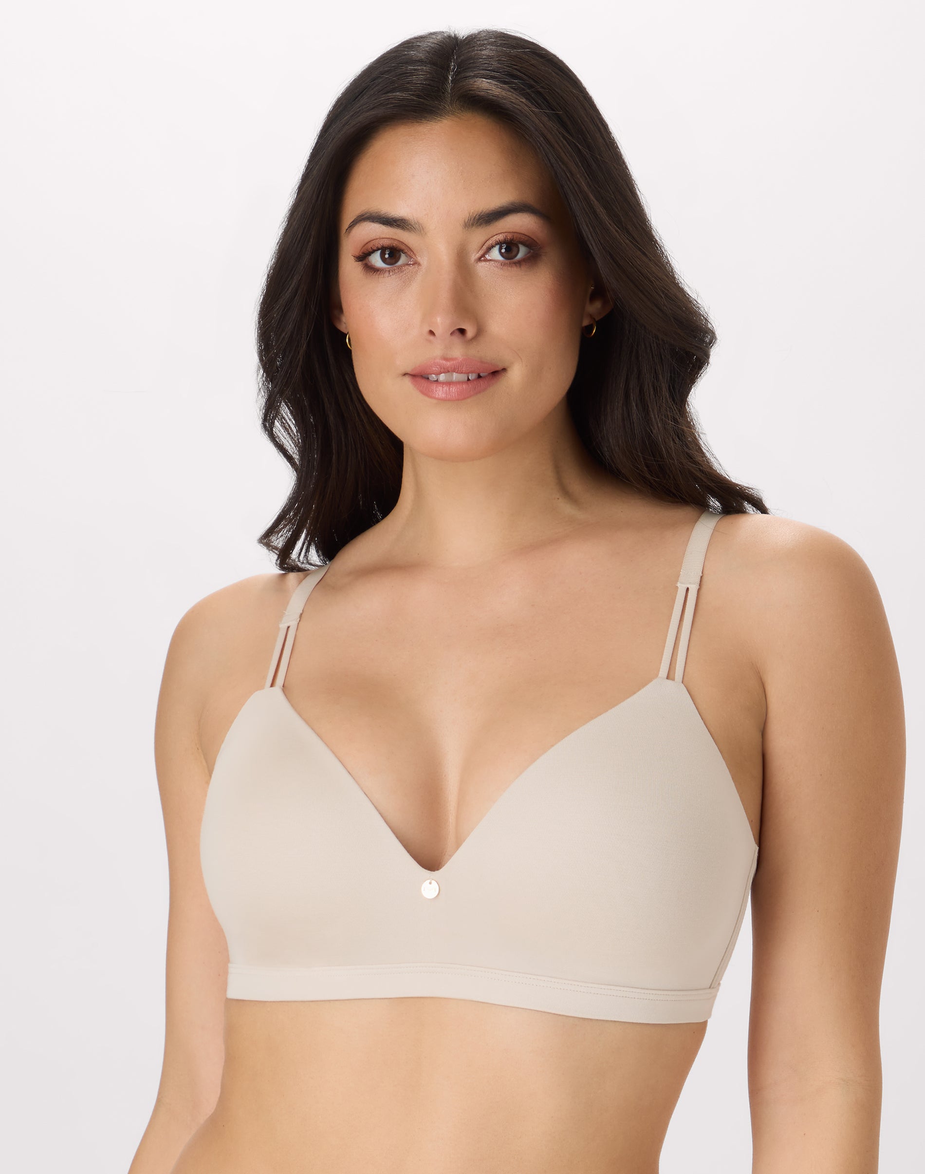 Maidenform Everyday Luxe Wireless T-Shirt Bra Beige Bisque 36C Women’s