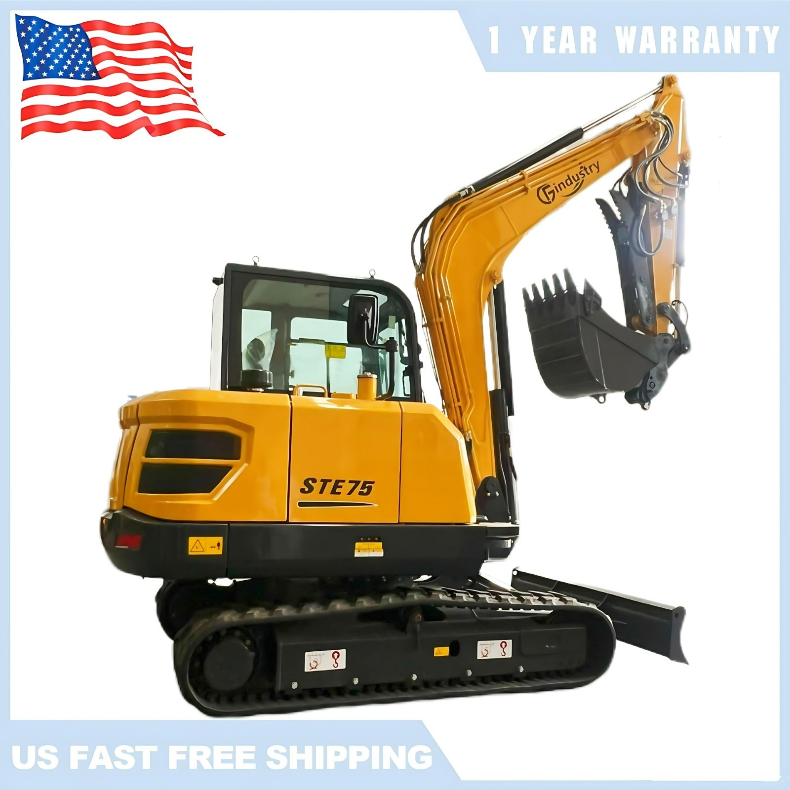 SHANTUI 6Ton Mini Excavator Digger Kubota V2607T Diesel Engine w/Air Conditioner