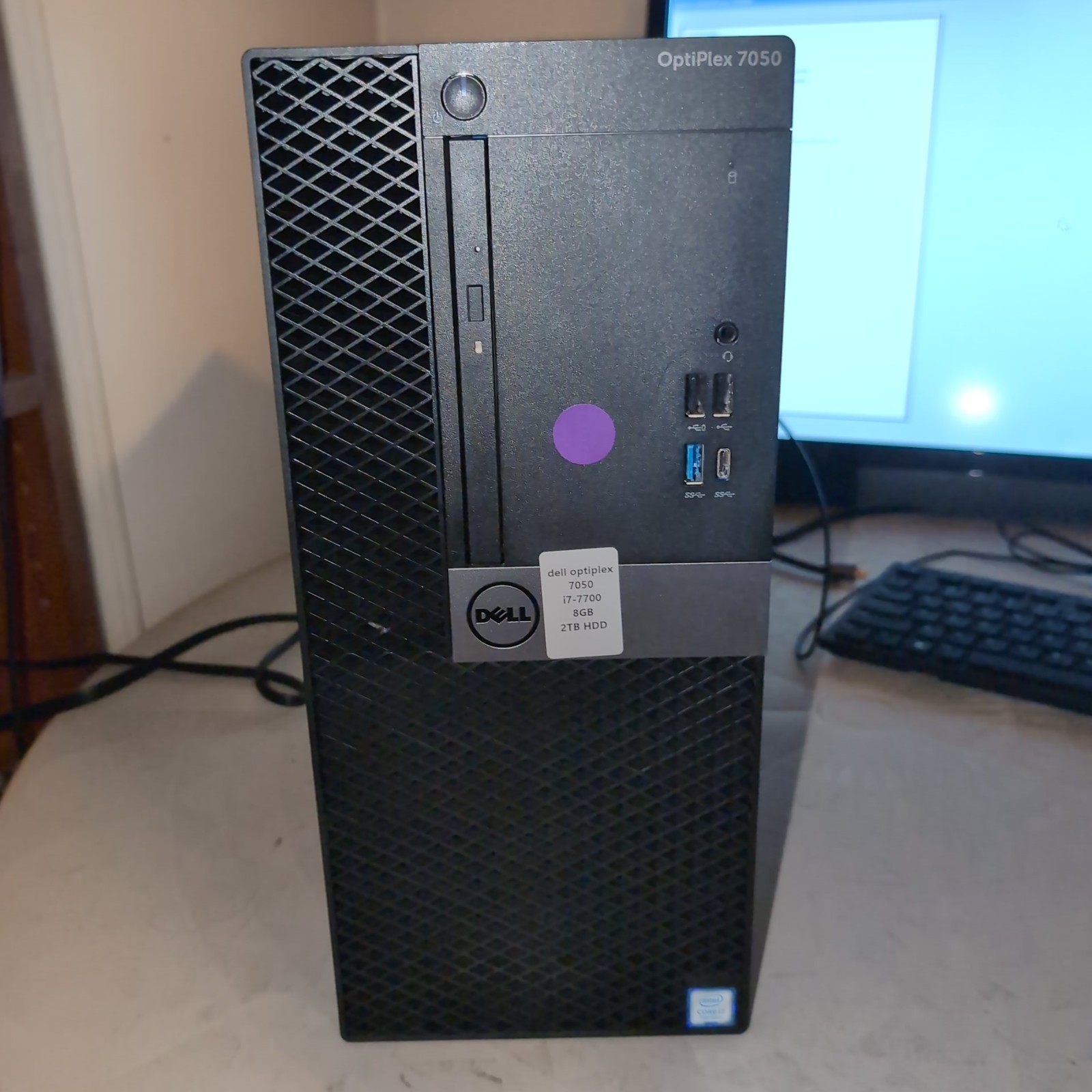 Dell OptiPlex 7050 Desktop PC i7-7700 3.6GHz 8GB RAM 2TB, 2000gb, HDD – No OS
