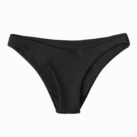 HCNTES Period Swimwear Leakproof Menstrual Bikini Waterproof Bottom UPF 50+ Swim Brief Light Flow – Teens Girls Women(Black,S)