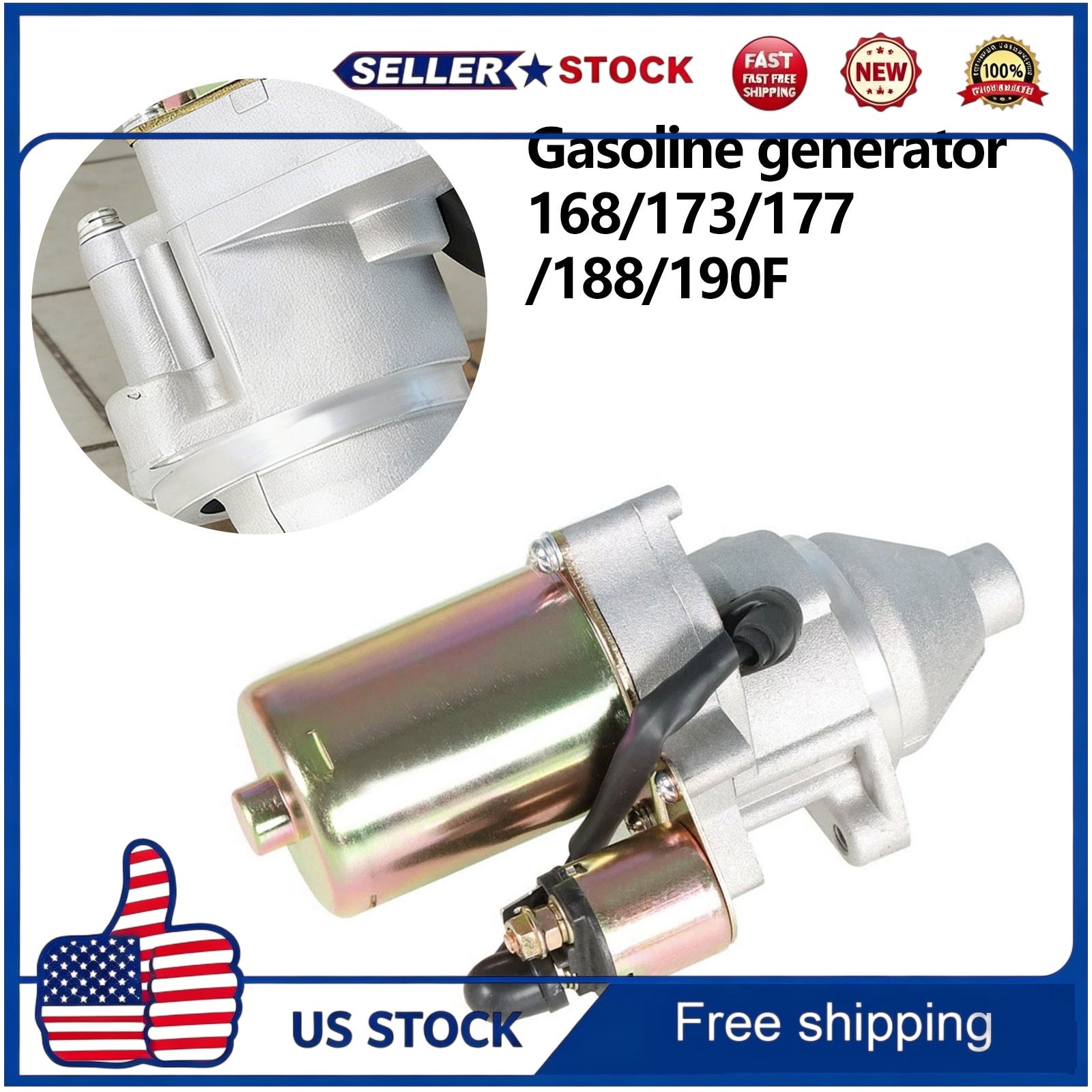 Chinese Mini Excavator Starter Fits 13.5HP Briggs & Stratton 420CC RATO Engine