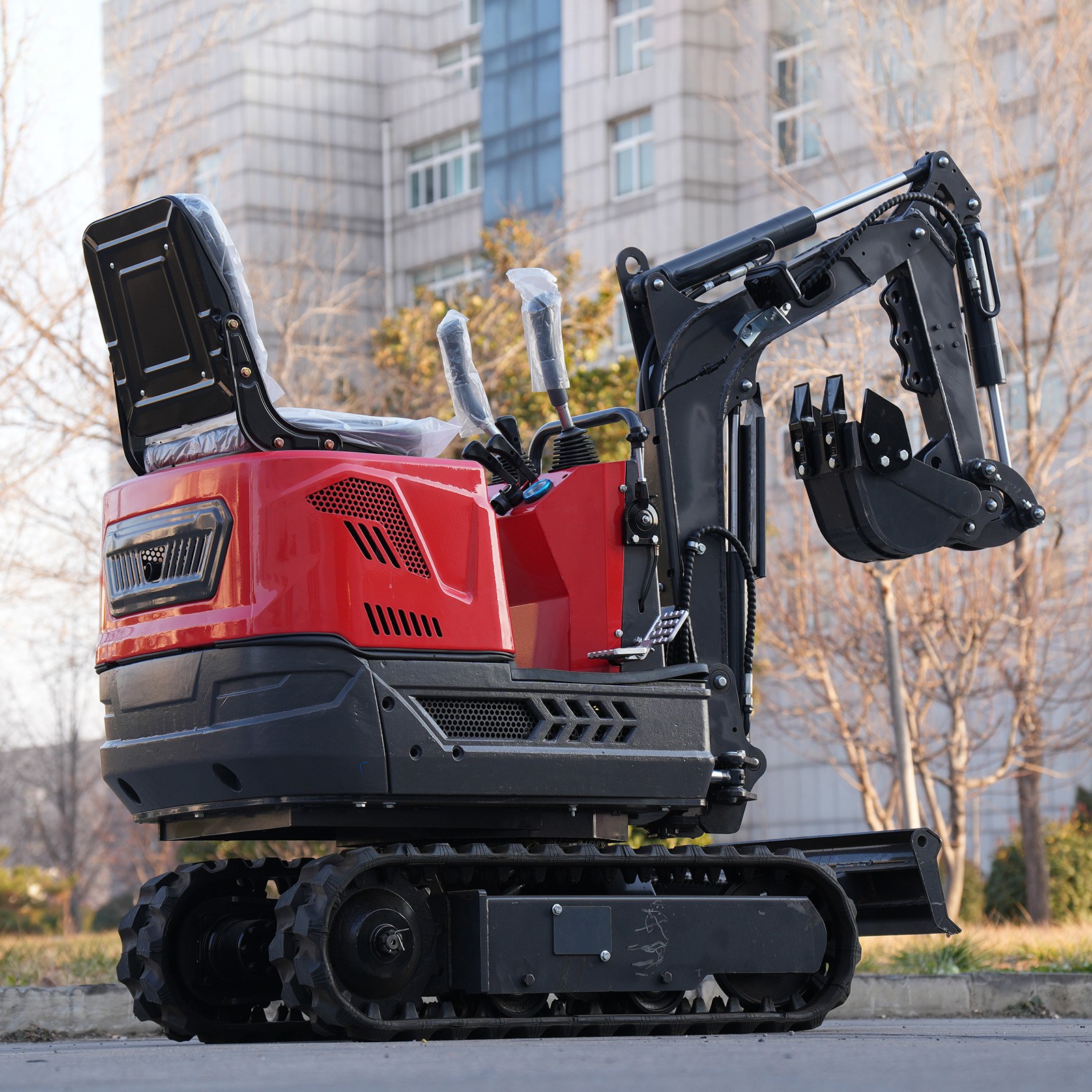 1320 lbs Mini Excavator Digger Tracked Crawler 9.3HP Loncin Gas Engine 0.6 Ton