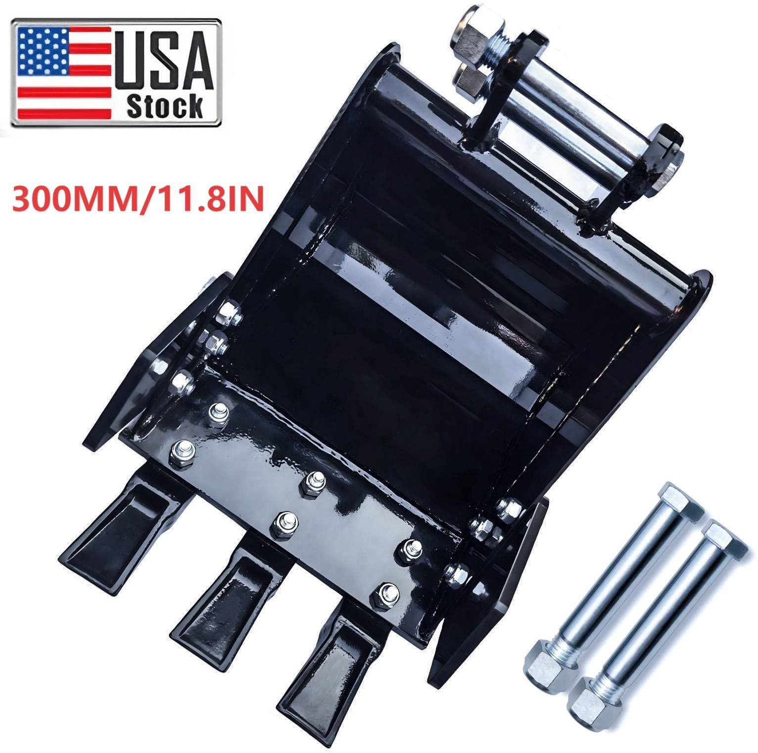 300mm Narrow Bucket For Mini Excavator Attachment with Teeth 12″ Trench Bucket