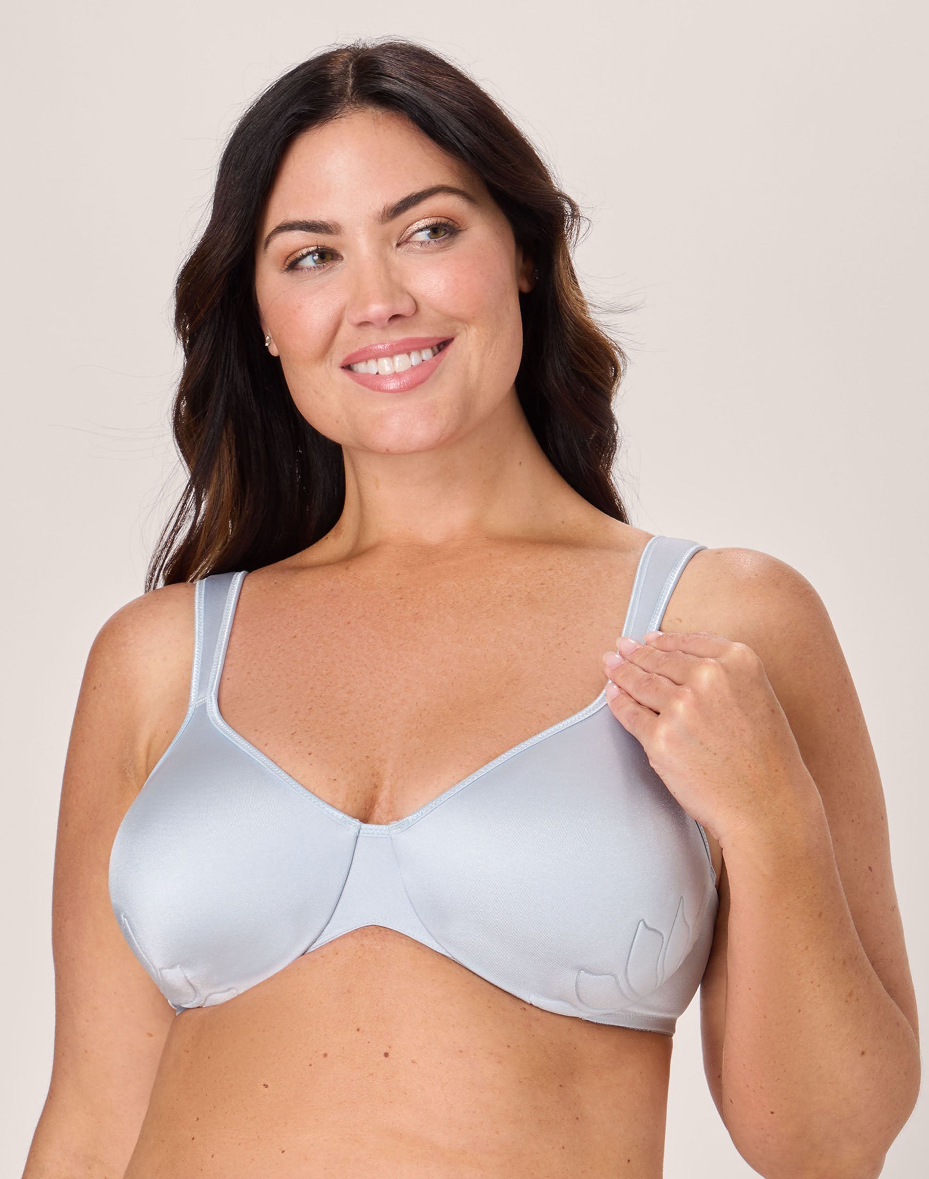 Bali Live It Up Push-Up Bra, Underwire, Cushioned Salty Pepper Grey 36D Women’s