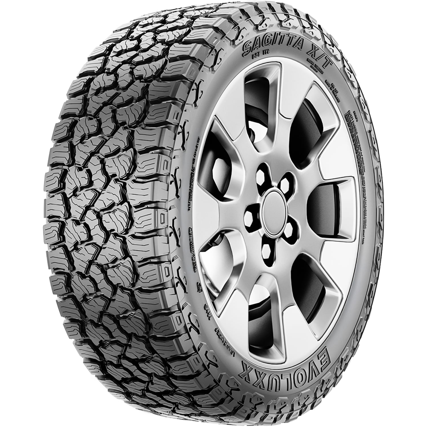 Evoluxx Sagitta X/T 35X12.50R18 123R E 10 Ply Extreme Terrain All-Season Light Truck One Tire