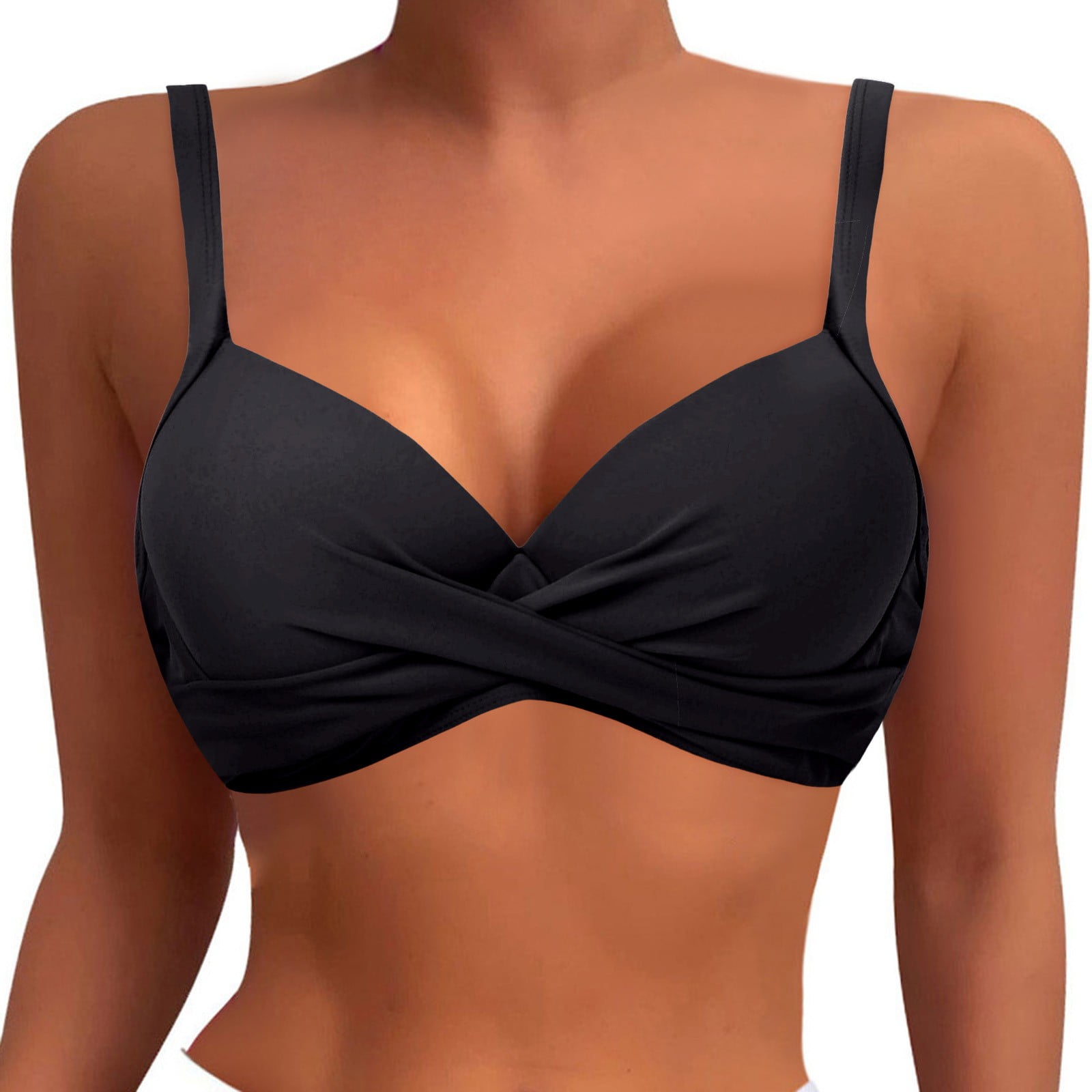 2026 Women Underwire Bikini Top – Push Up Bathing Suit Top Padded Swim Bra Swimsuits Top