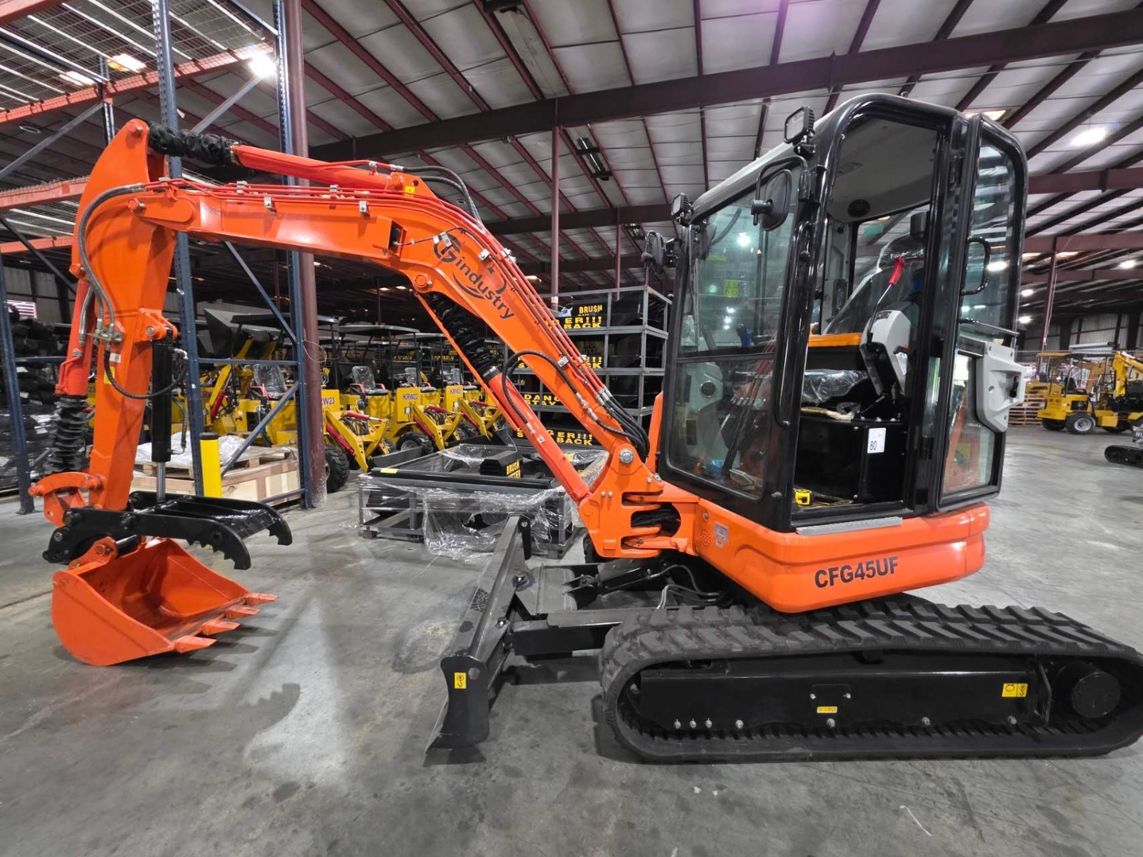 CFG 45UF 25 Hp 4 Ton Hydraulic Excavator Kubota Engine Cab Only for Local pickup