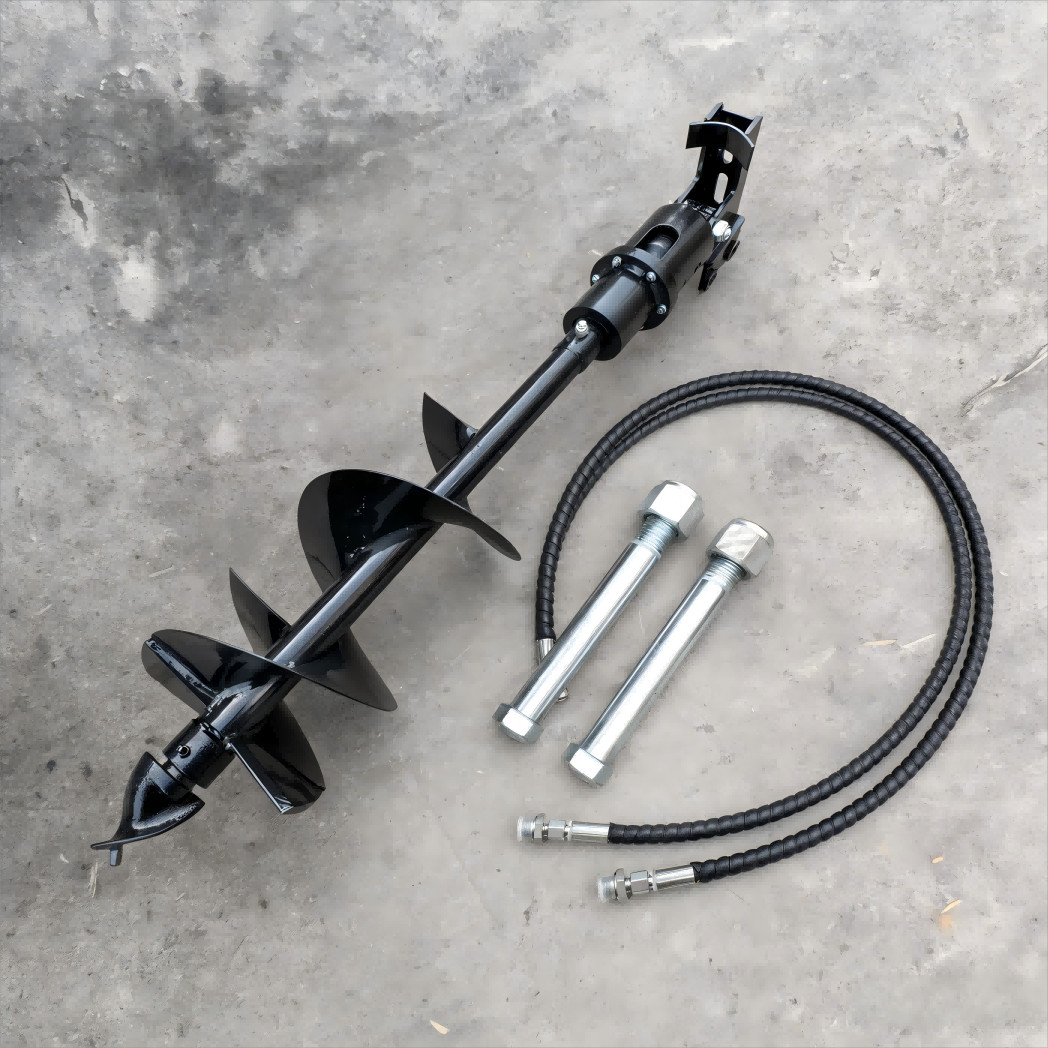 300mm Diameter Auger Drill for 1Ton-1.5Ton Mini Excavator with Two pcs Hoses