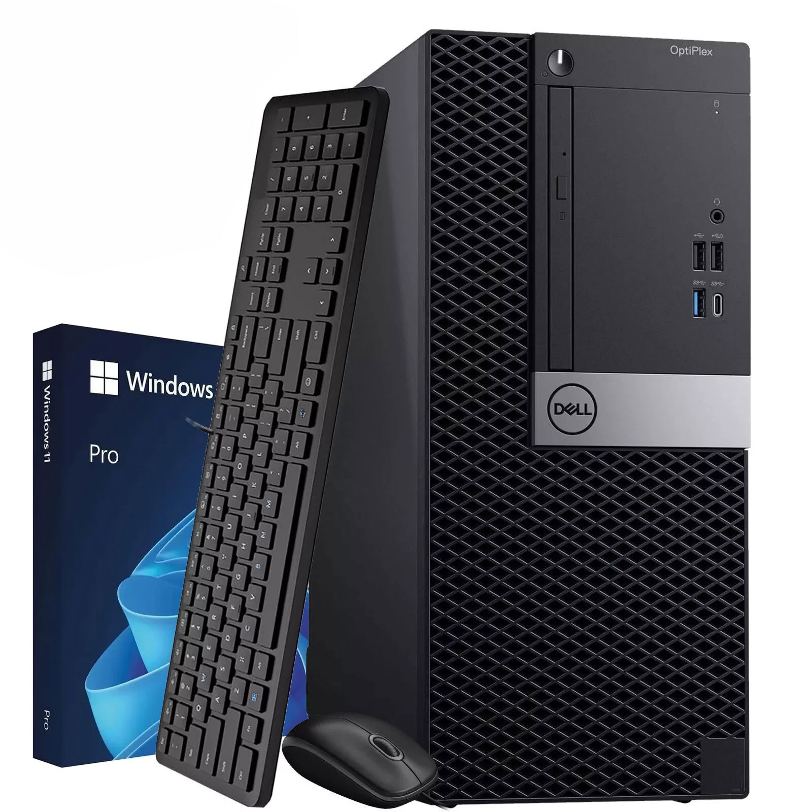 Dell 5060 Mini Tower i5-8th 16GB RAM 256GB SSD 1TB HDD Built-in Wi-Fi Windows 11
