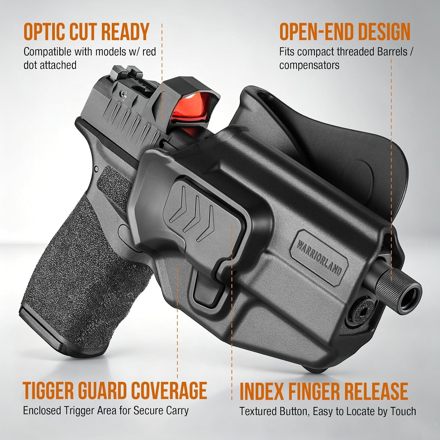 OWB Holster, Fits Springfield Hellcat Pro / Hellcat Pro Comp / Hellcat RDP &OSP