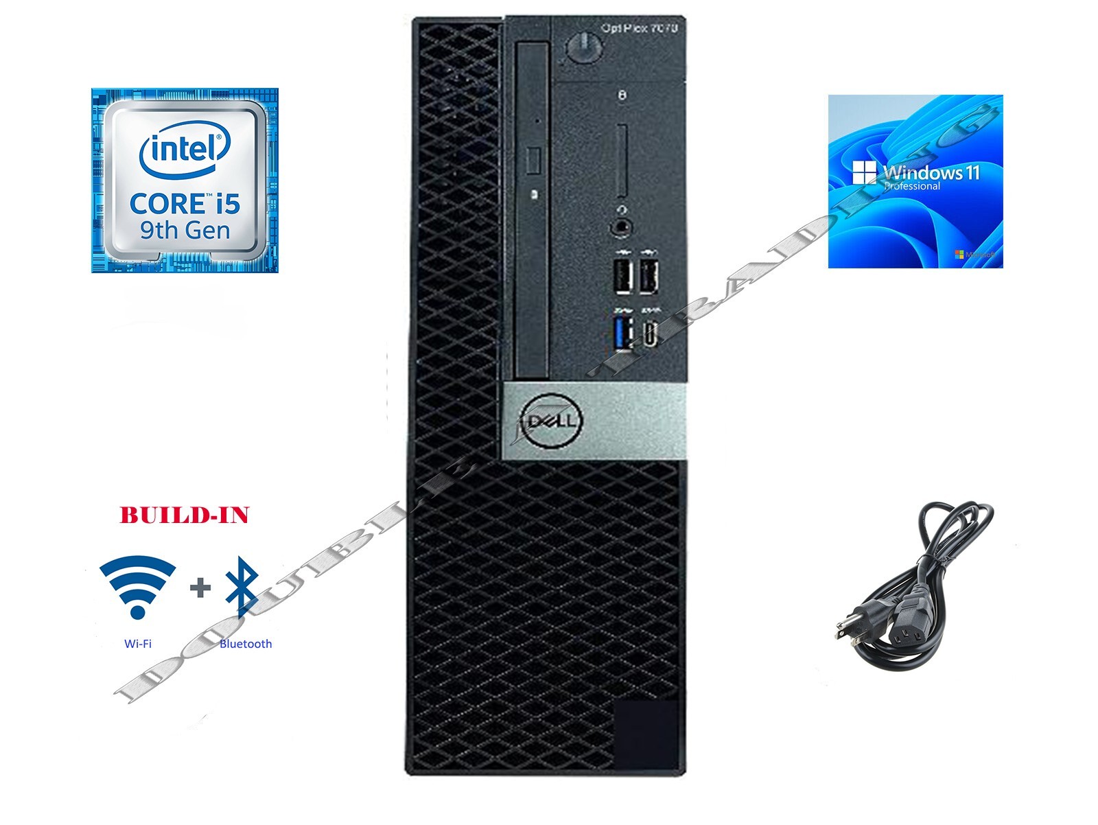 Dell OptiPlex 7070 SFF i5-9500 | up to 64GB RAM &2TB SSD &8TB HD&WiFi+BT &Win11P