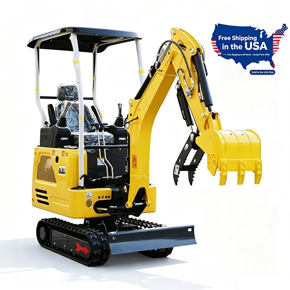 1.8 Ton Mini Excavator KUBOTA Diesel Engine Expand Track Side swing Pilot NEW