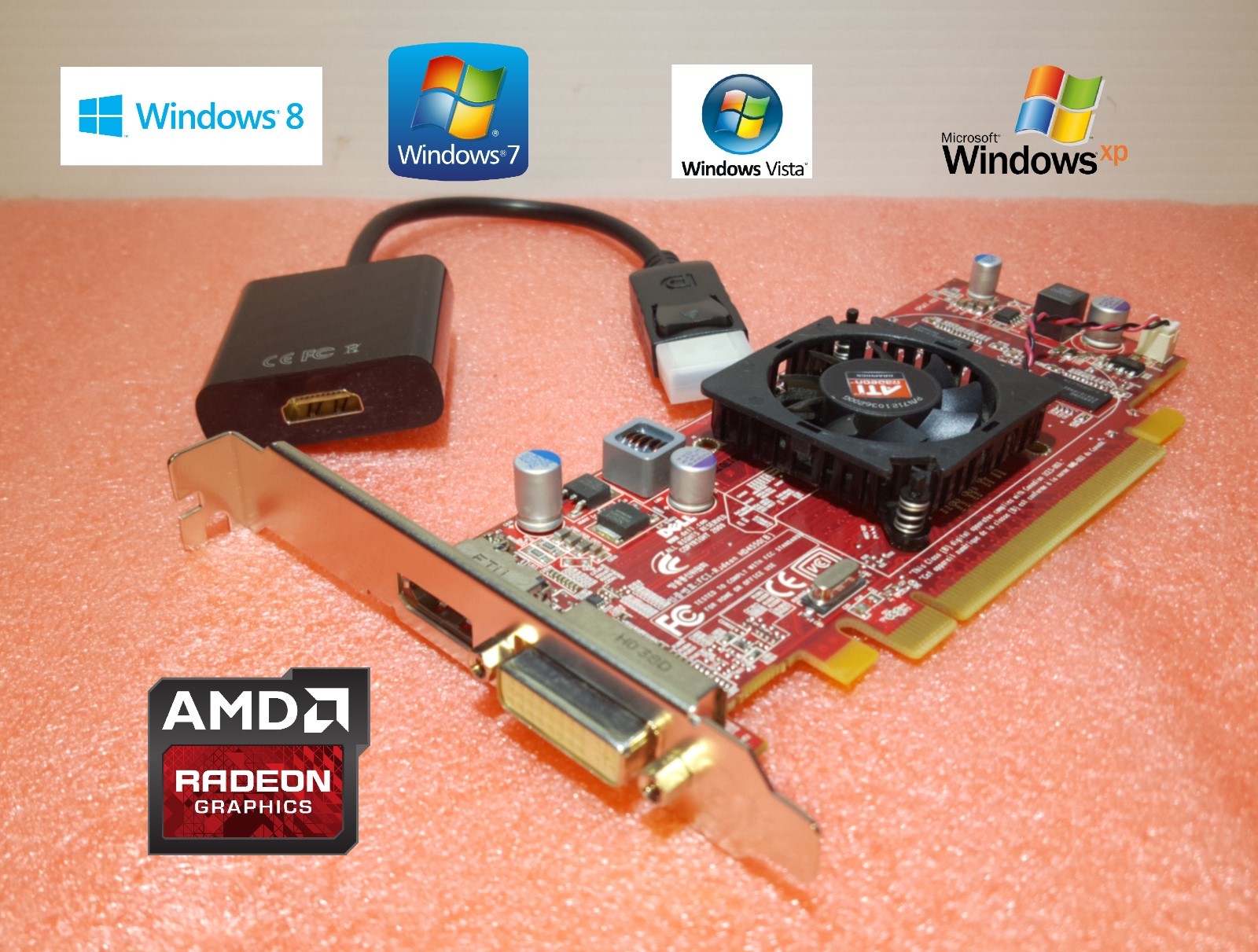 DELL Optiplex 360 380 390 755 760 780 790 Tower Video Card DVI + HDMI Adapter