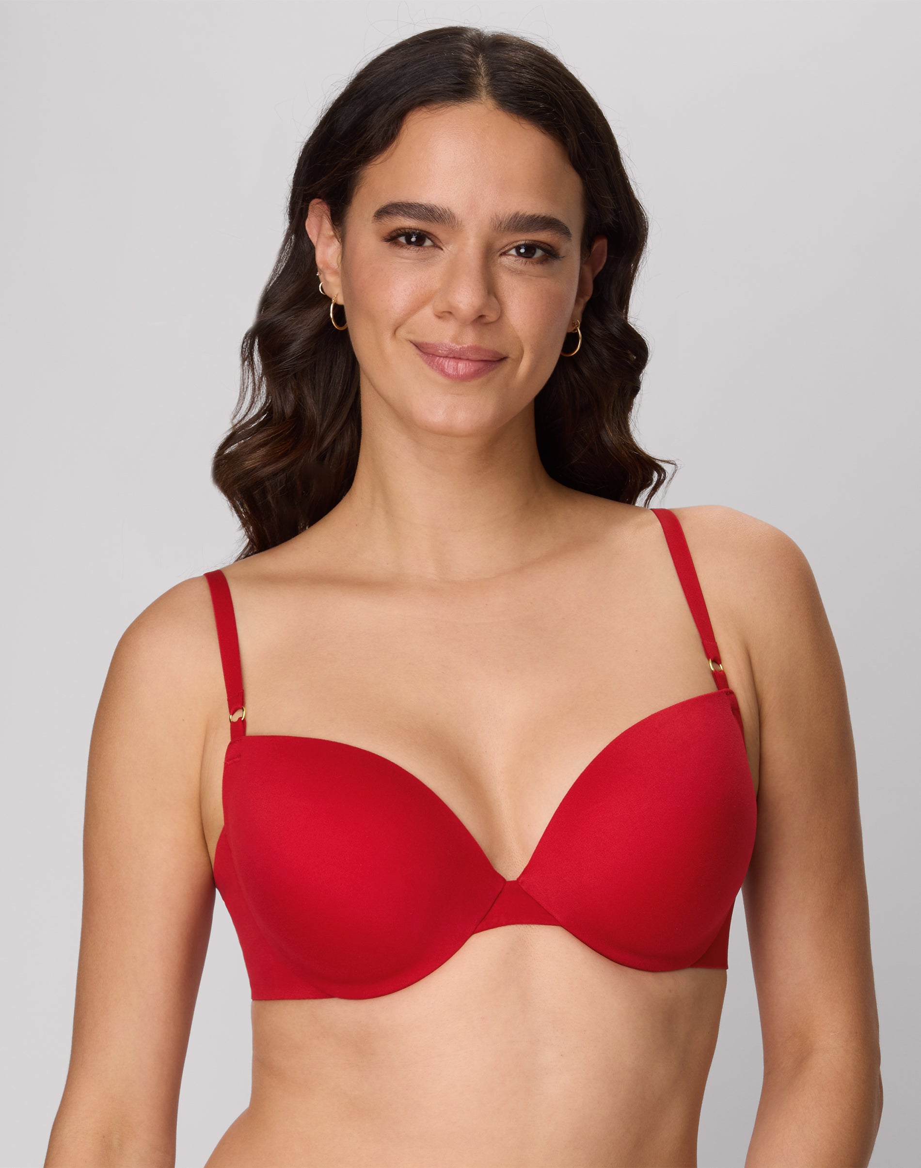 Maidenform Comfort Women’s Push-Up Underwire Bra – Convertible Straps – Impluse Red 36B