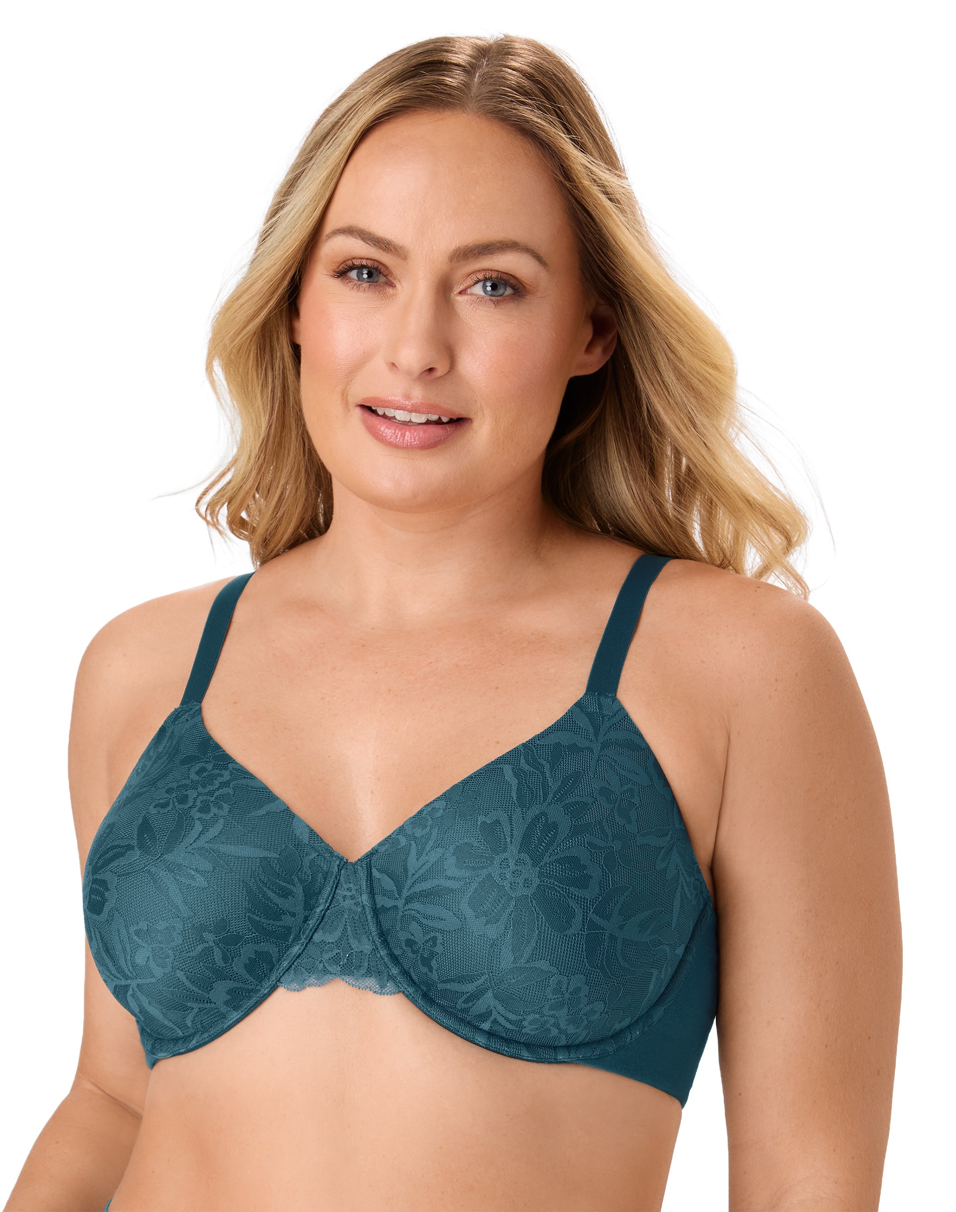 Bali Breathe Women’s T-Shirt Underwire Bra Sophisticated Teal 42DD