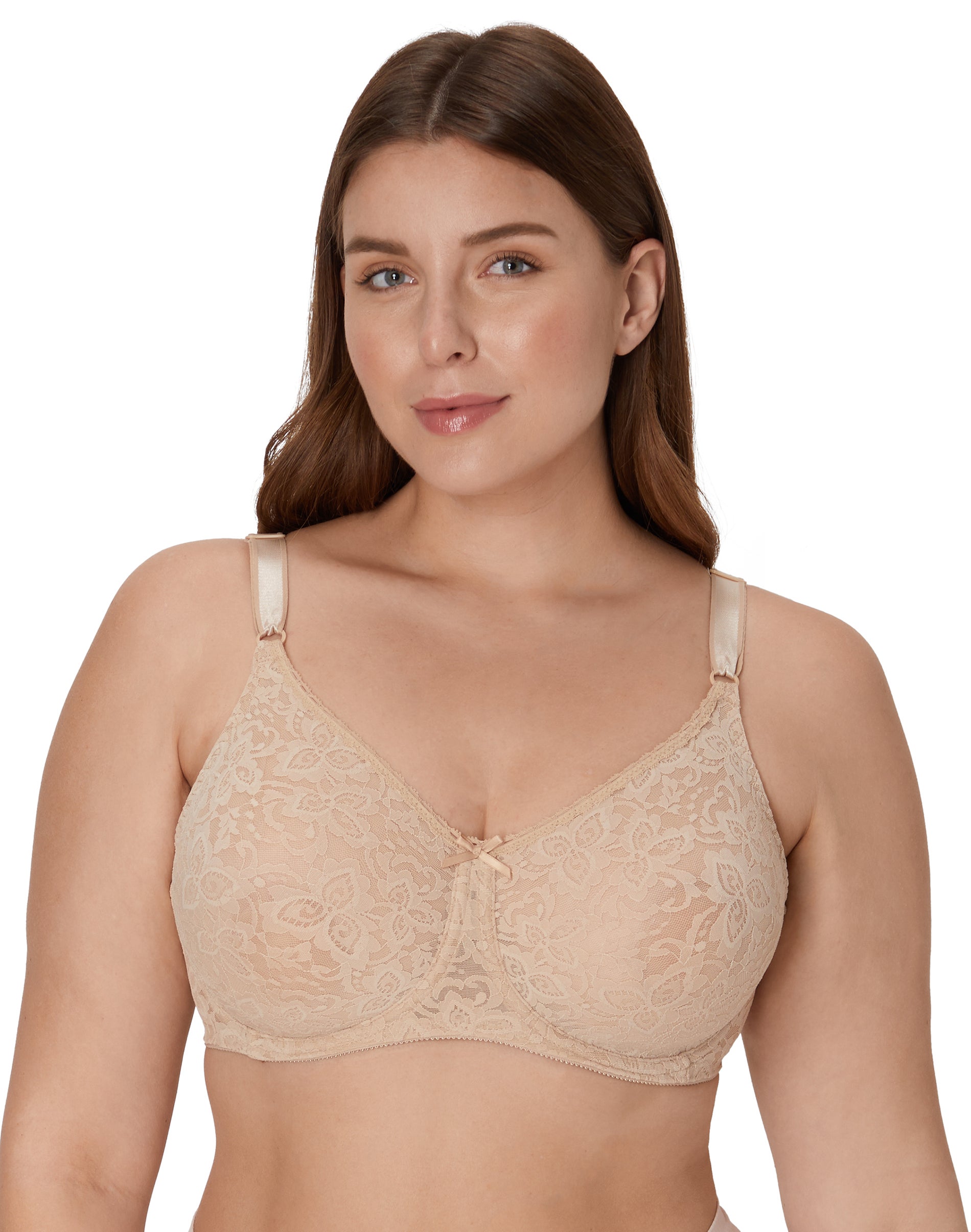 Bali Lace ‘N Smooth Underwire Bra Nude 40C Women’s