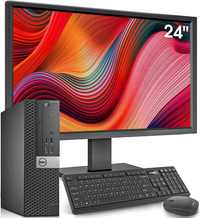 Dell OptiPlex Desktop with 24 in Monitor Monitor Bundle i7-6700 16GB RAM 512GB