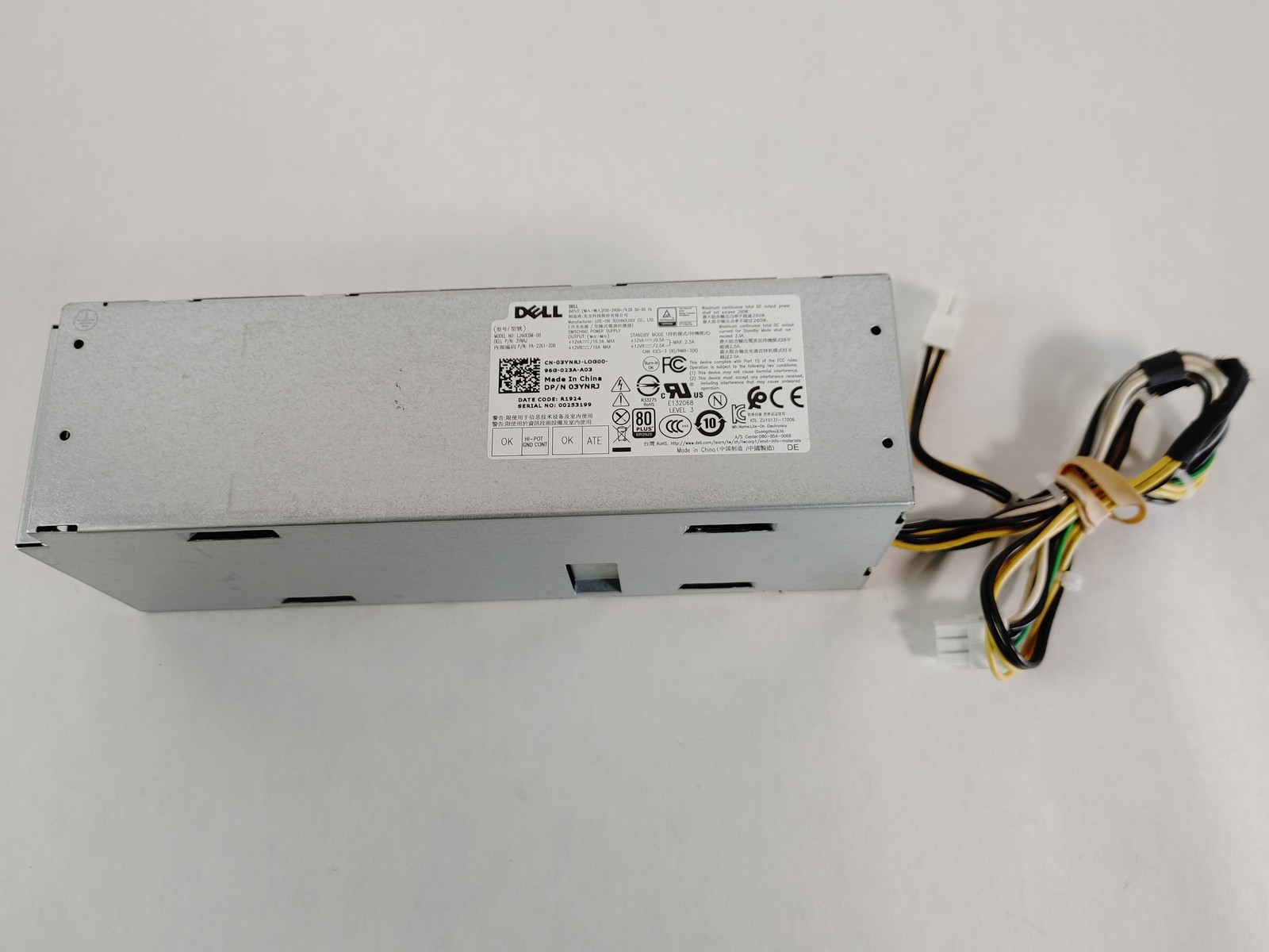 Lot of 10 Dell OptiPlex 3060 MT 6 Pin 260W Desktop Power Supply 3YNRJ