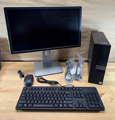 Dell OptiPlex 7050 i5-7500 16GB RAM SSD+HDD Win11 Desktop w/ Monitor