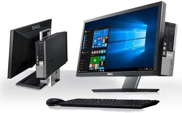 Dell 22 in Monitor Desktop PC-i7-3770 16GB RAM 128GB SSD W10 Pro