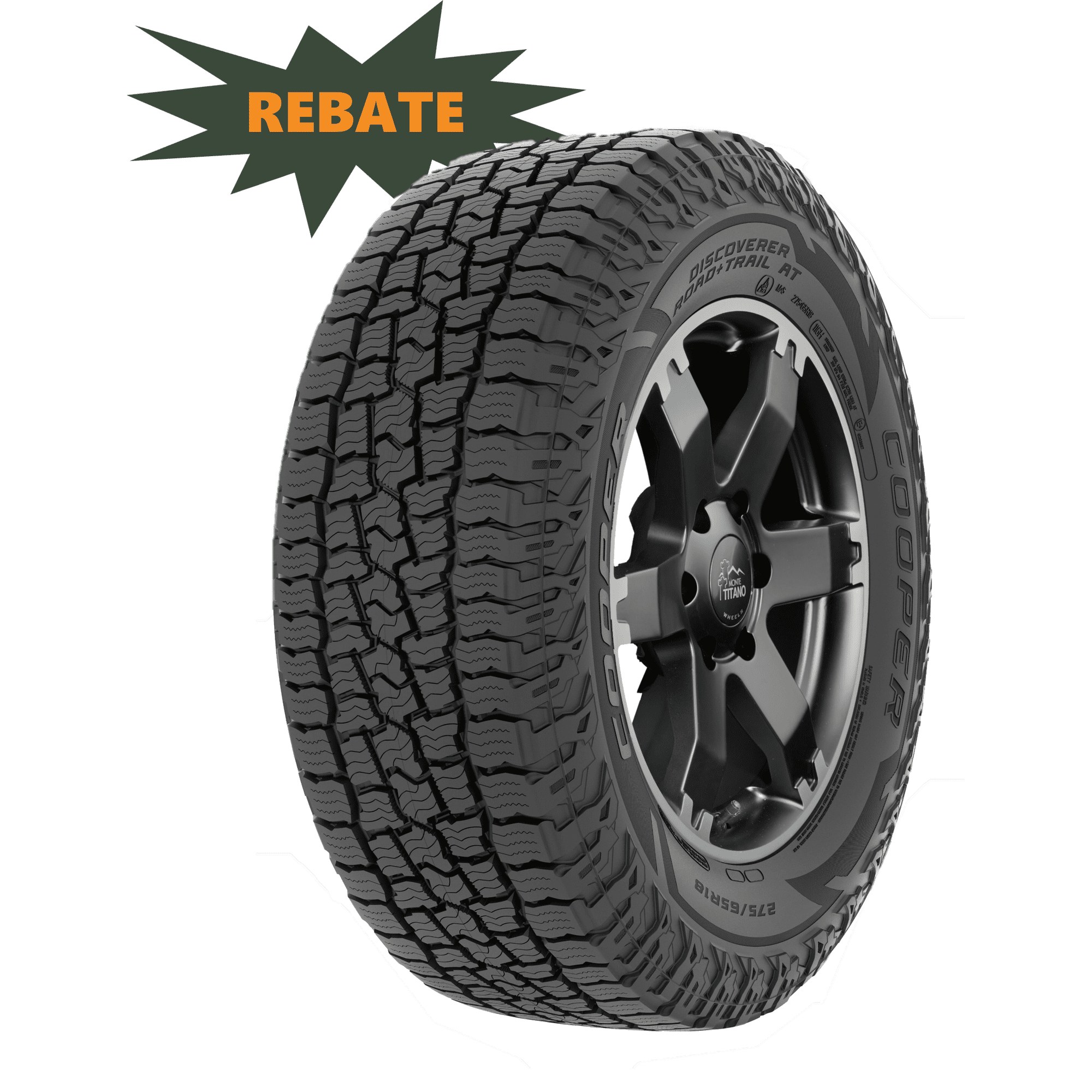 Cooper Discoverer Road+Trail AT All Terrain 285/45R22 114H XL Light Truck Tire