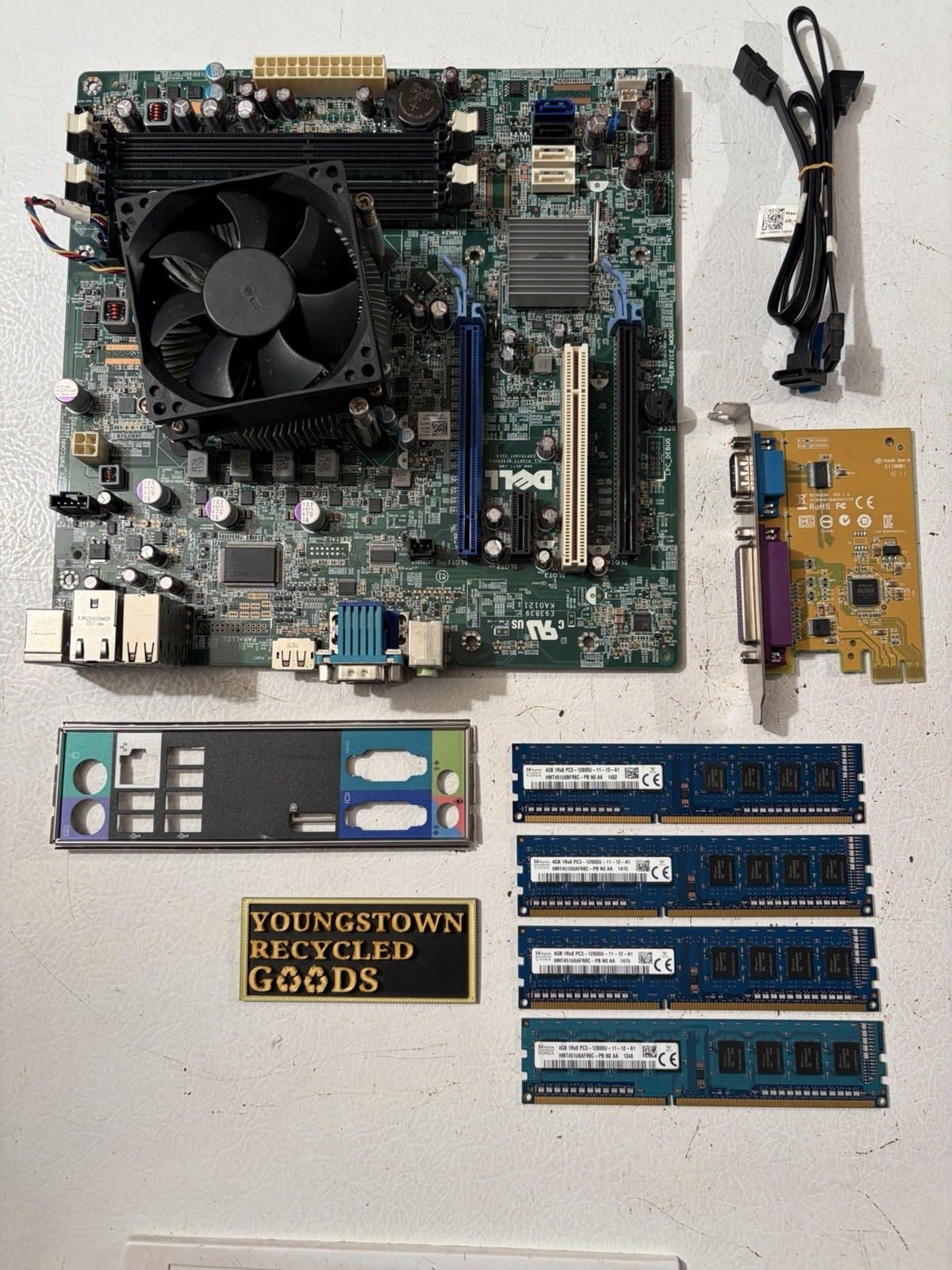 DELL OPTIPLEX 990 MT MOBO COMBO INTEL i5-2400 CPU 16GB RAM SERIAL PARALLEL PCI