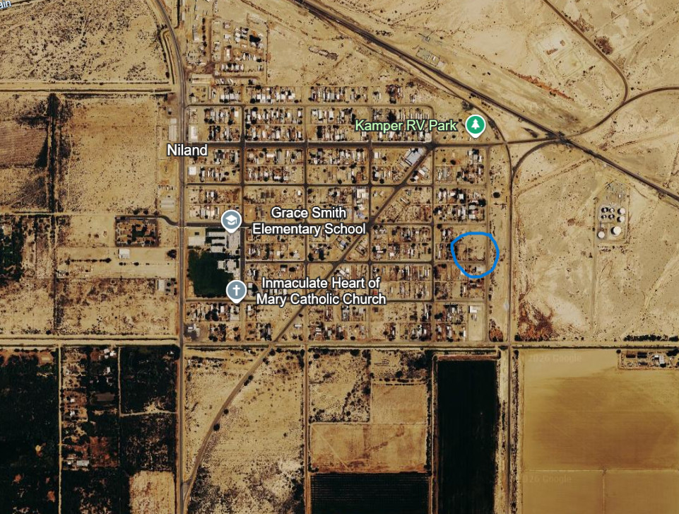 For Sale – 150X50 foot Corner Lot – Niland, California