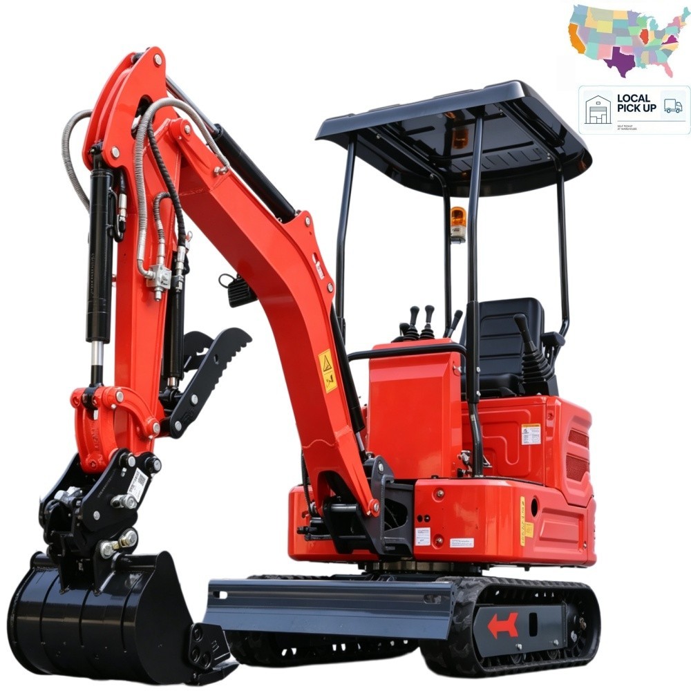 KUBOTA Diesel 1.4 Ton Mini Excavator Side Swing Hydraulic Thumb Pilot FREE SHIP